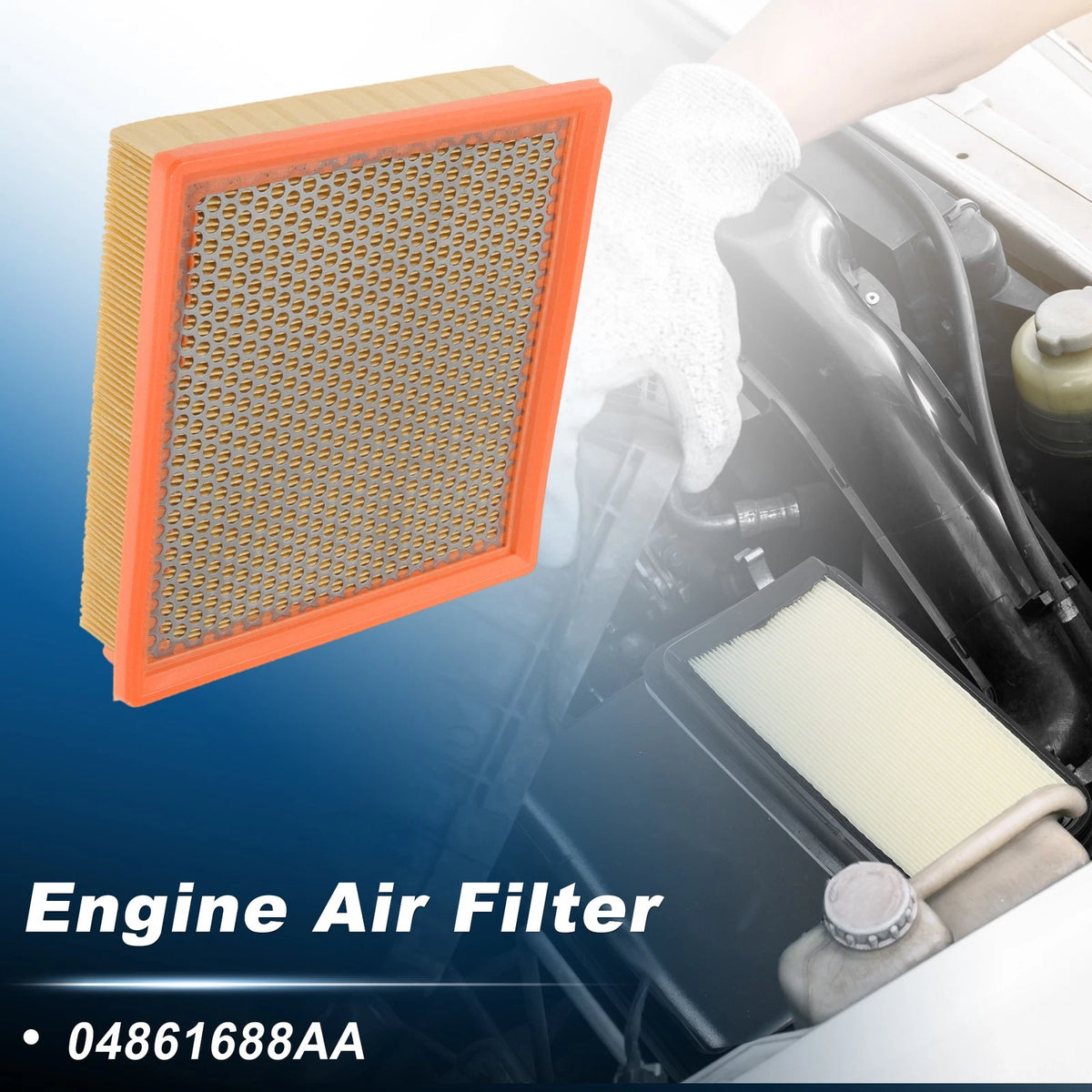 Engine Air Filter for Jeep Grand Cherokee 3.0L Diesel (2014–2020) 04861688AA