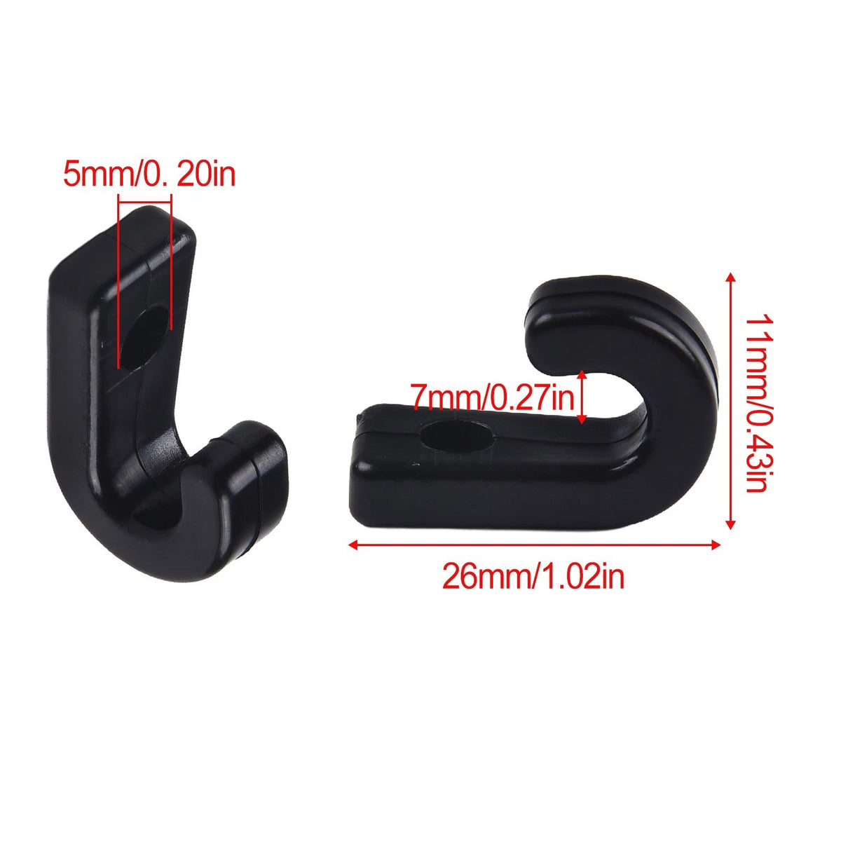 10X Bungee Hooks for Kayaks - Strong Replacement Gear