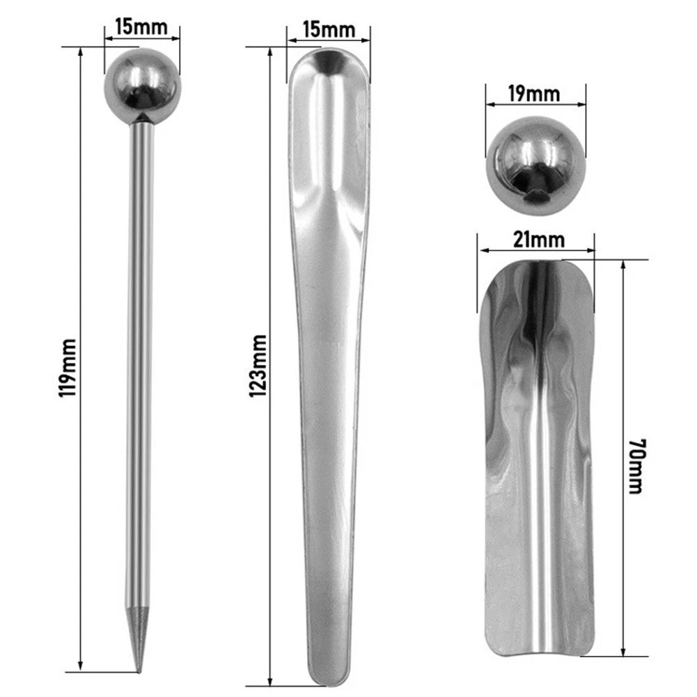 5 Pcs Stainless Steel Tile Seam Tool Kit for Grout Joint Finishing