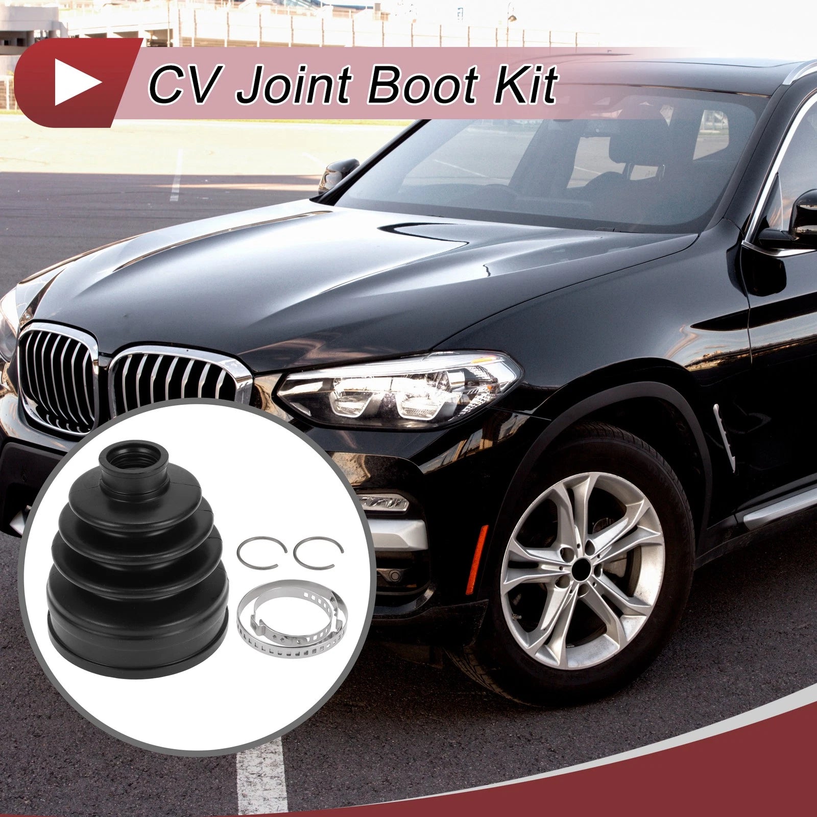 Inner CV Joint Boot Kit with Clamps for BMW X3 (2018–2024)