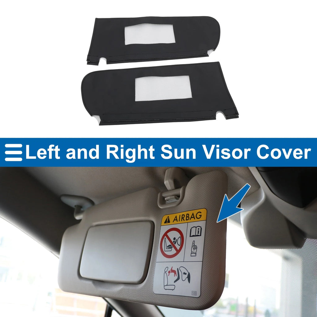 Sun Visor Cover Kit for Chevy Tahoe 1995-1999 Left Right Black