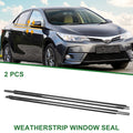 2pcs Front Left Right Window Weatherstrip Seal Replacement for Toyota Corolla (2005–2015)