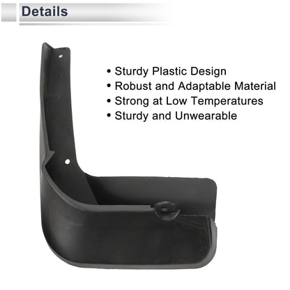 Set of 2 Mud Flaps Splash Guards for Audi A4 (2013–2017)