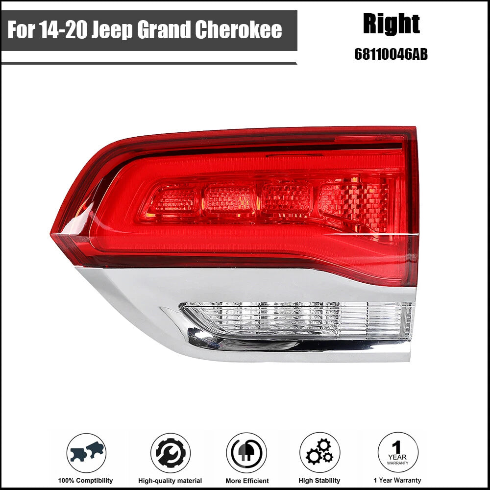 Tail Light Assembly for Jeep Grand Cherokee (2014–2020) Inner Passenger Halogen