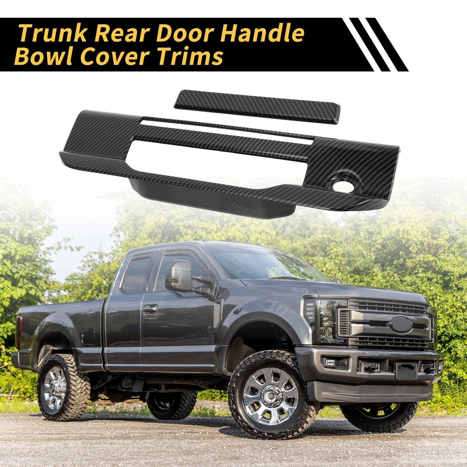 Trunk Door Handle Bowl Cover Set Replacement for Ford Ranger (2023–2024)