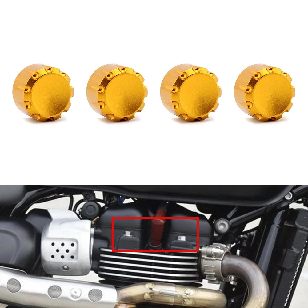 Billet Head Bolt Cover Cap for Triumph T120 Street Twin/Street Scrambler/Thruxton (2016–2023)