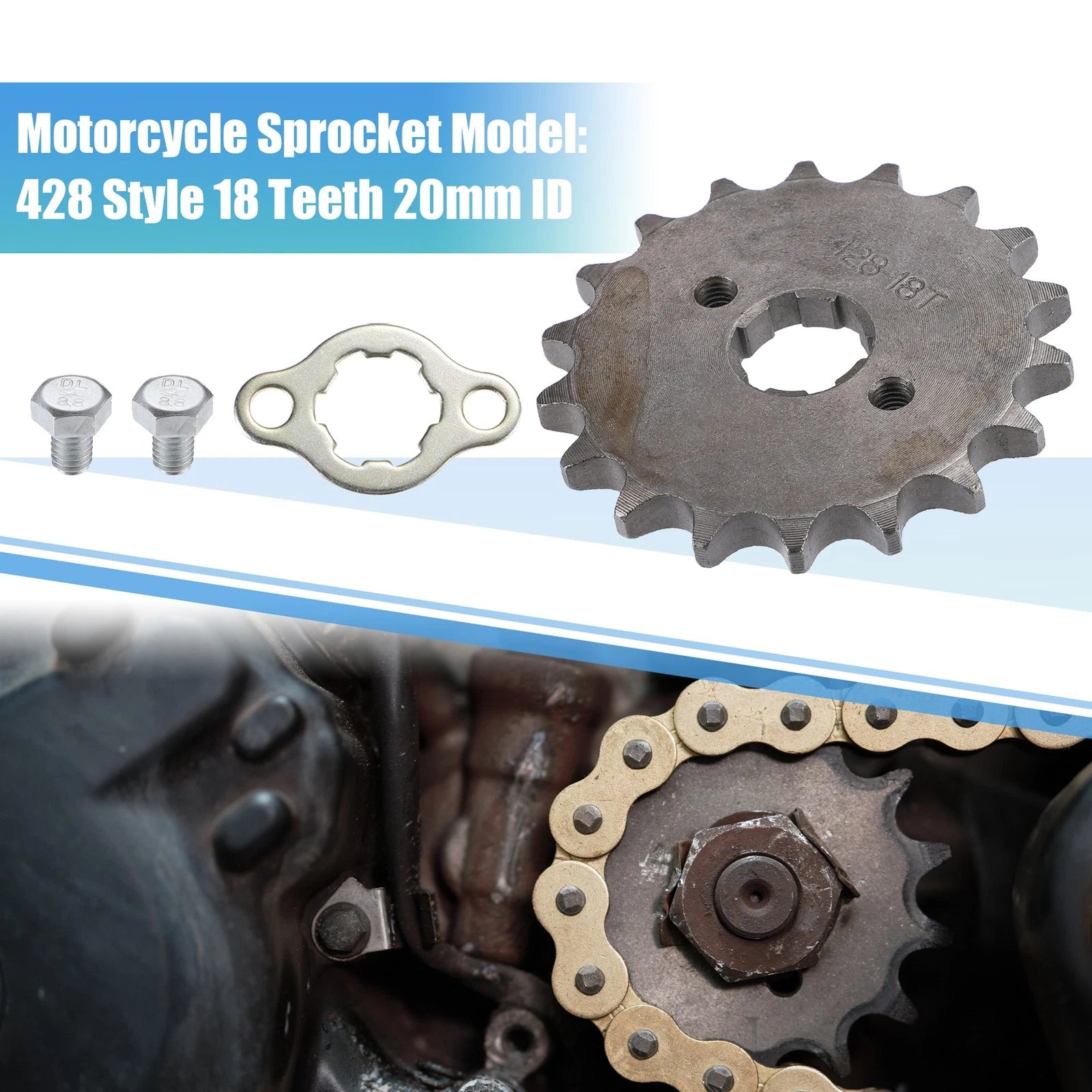 Front Engine Sprocket Set 18T 20mm ID for Dirt Pit Bike ATV (2010–2026)