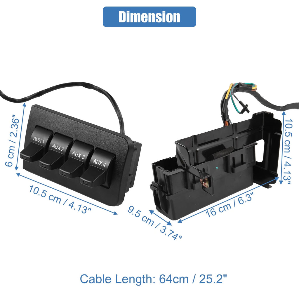 Auxiliary Upfitter Switch Panel Kit for Ford Super Duty (2017–2024)