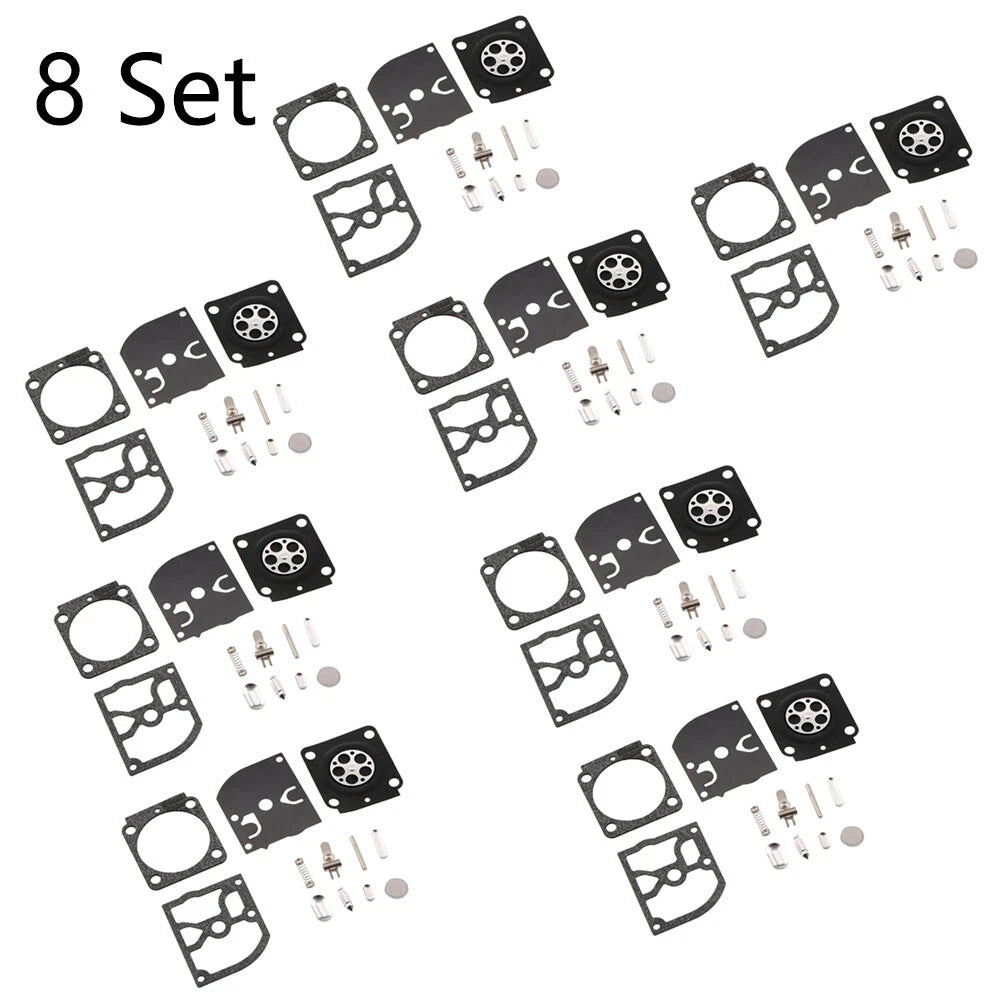 Set of 8 Carburetor Diaphragm Repair Kit for ZAMA RB-100 STIHL HS45 FS55 FS38 BG45