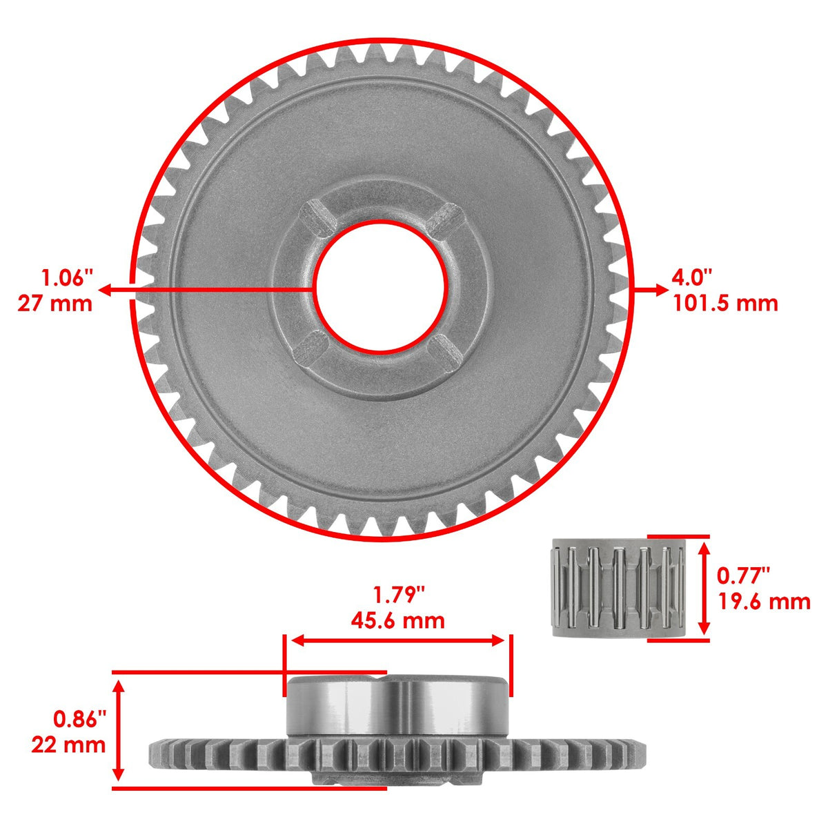 Starter Clutch Gear Idler Gasket for Honda TRX250TM Recon 250 (2002–2003)
