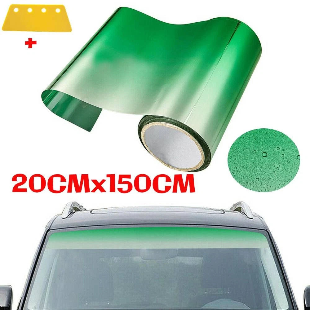 Sun Visor UV Shade for Car Front Windshield (with Scraper)