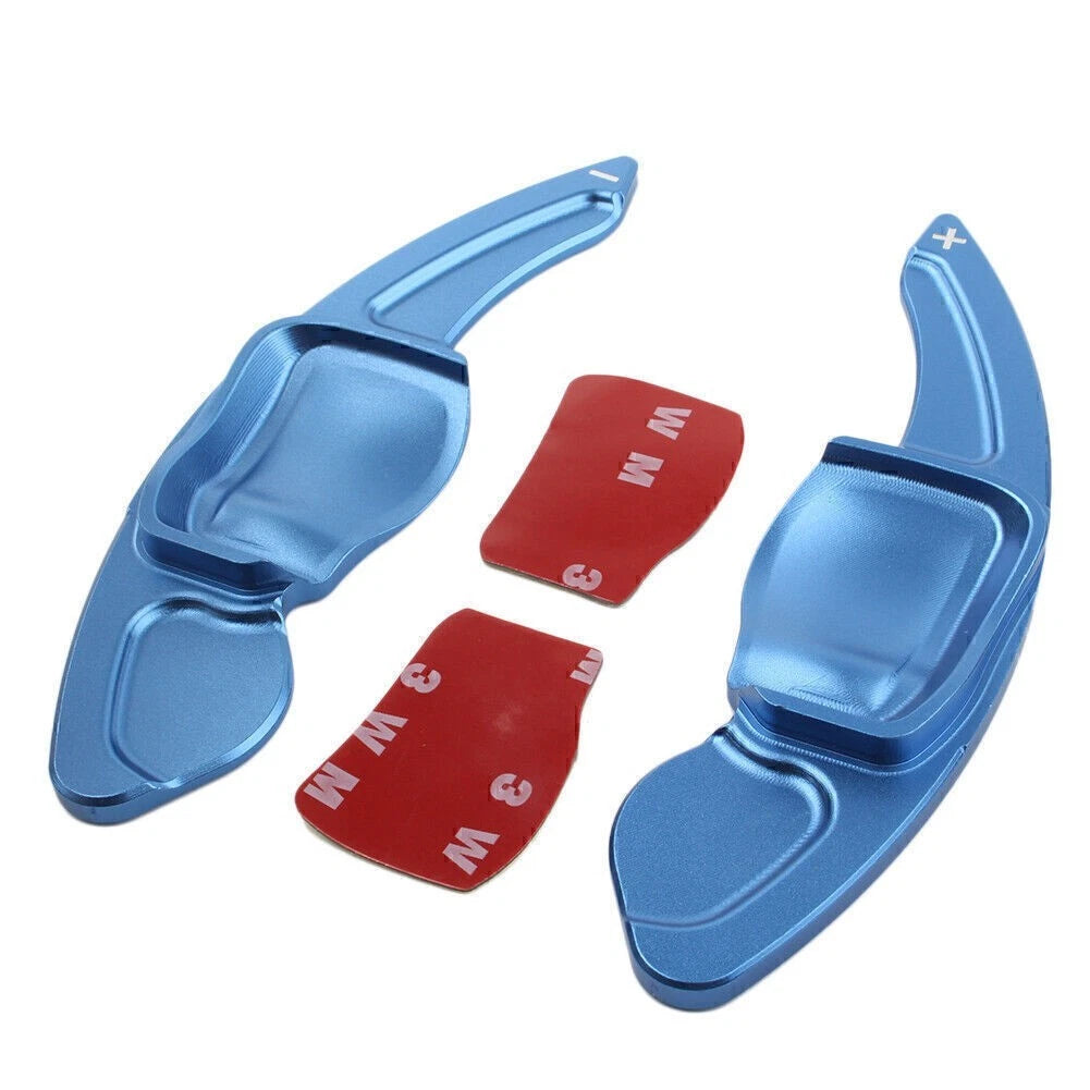 Steering Wheel Shift Paddle Shifter Extensions for VW Golf Jetta MK5 MK6 (2006–2014) Blue