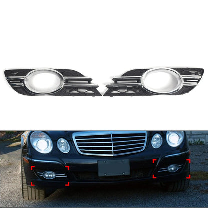 Front Fog Light Grill Cover Trim for Mercedes-Benz E320 E350 E550 E63 (2007–2009)