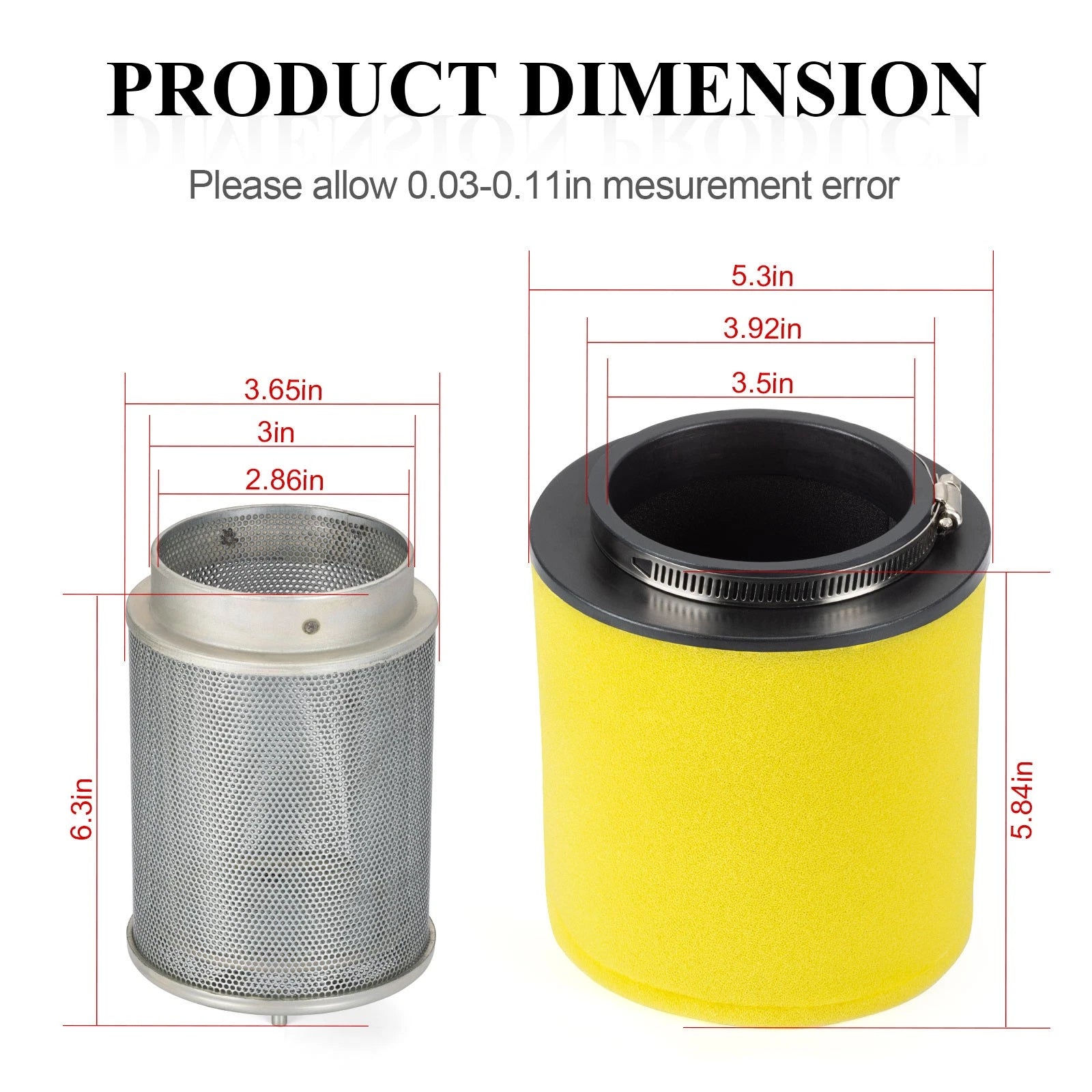 Air Filter + Cage for Honda Sportrax 450 TRX450R (2004–2005) 17254-HP1-000