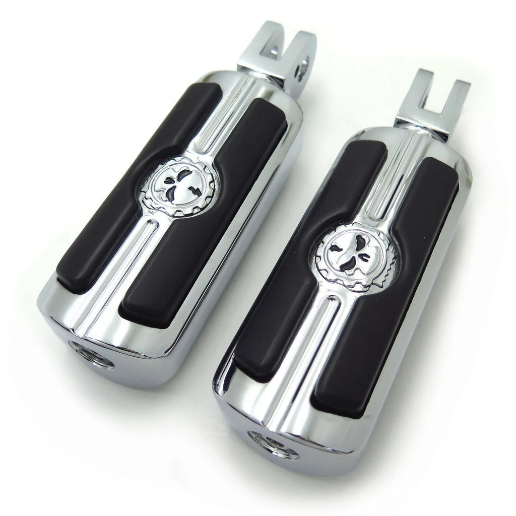 Chrome Gear Skull Footpeg for Triumph Speedmaster (2003–2014)