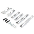 Rear Swingarm Tube Covers for Harley Davidson Softail (2000–2007) Chrome