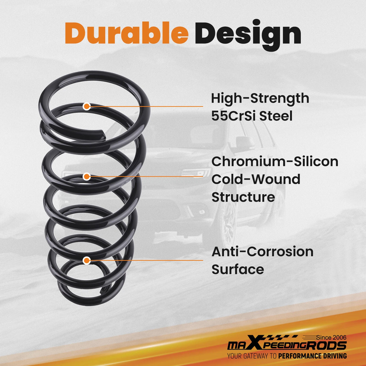 2" Rear Lowering Coil Springs for Dodge Ram 1500 Classic (2009–2024)