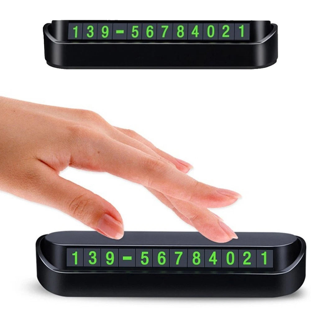 Privacy Protecting Temporary Parking Card with Phone Number Display