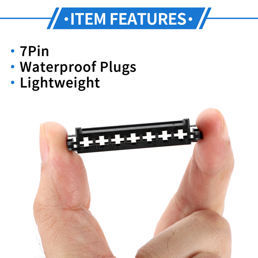 7 Pin Rear Tail Light Connector Plug Set for Mercedes-Benz C-Class W204 (2007–2014)