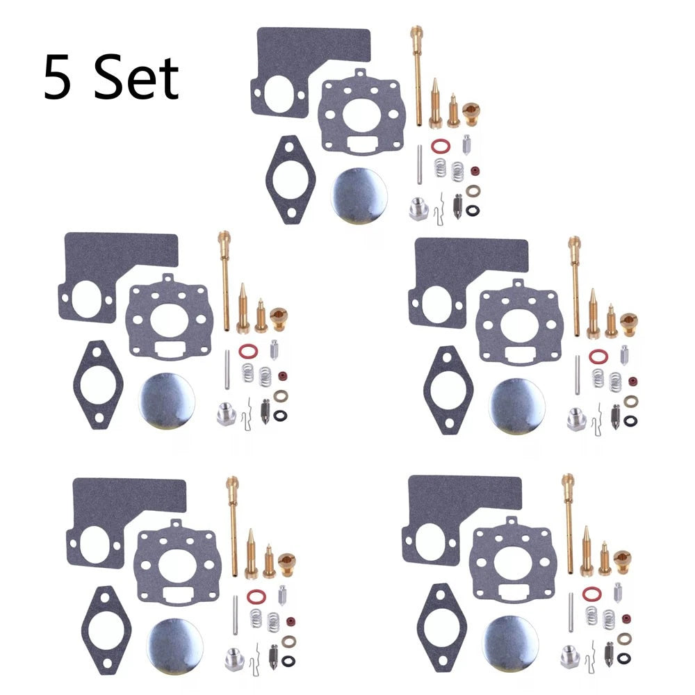 Set of 5 Carburetor Repair Kits for Briggs & Stratton 394989, 243431, 243432, 243434