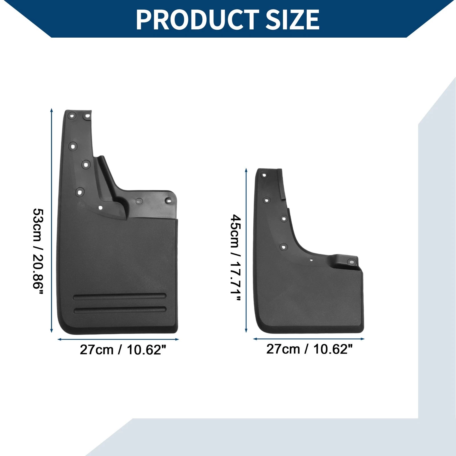 Mud Flaps Splash Guards 1 Set for Volkswagen Amarok (2023–2024)