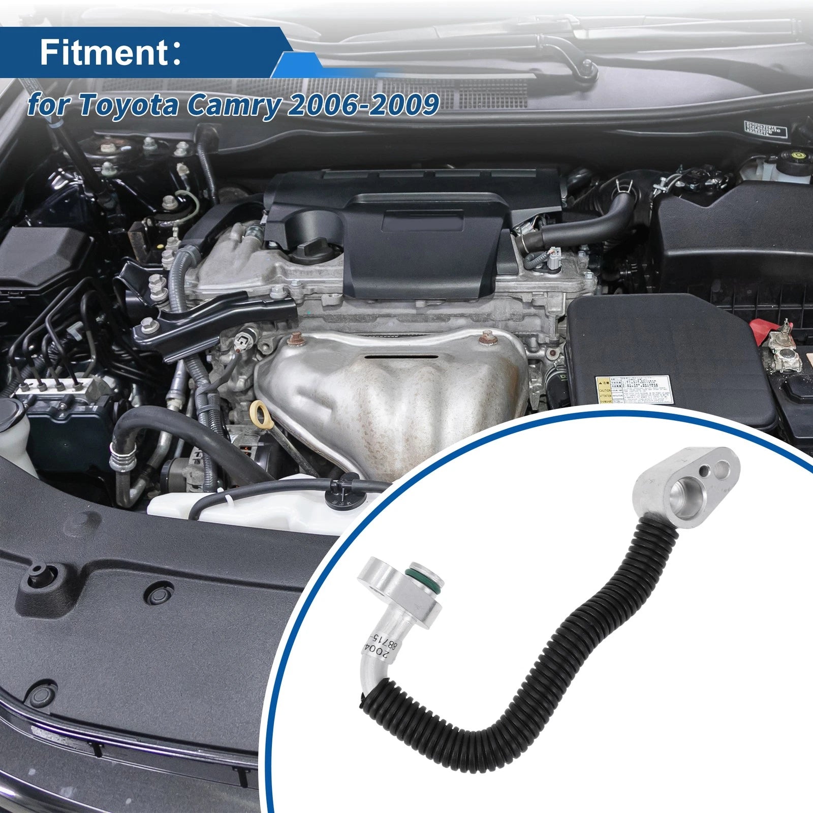 A/C Refrigerant Liquid Hose Replacement for Toyota Camry (2006–2009)
