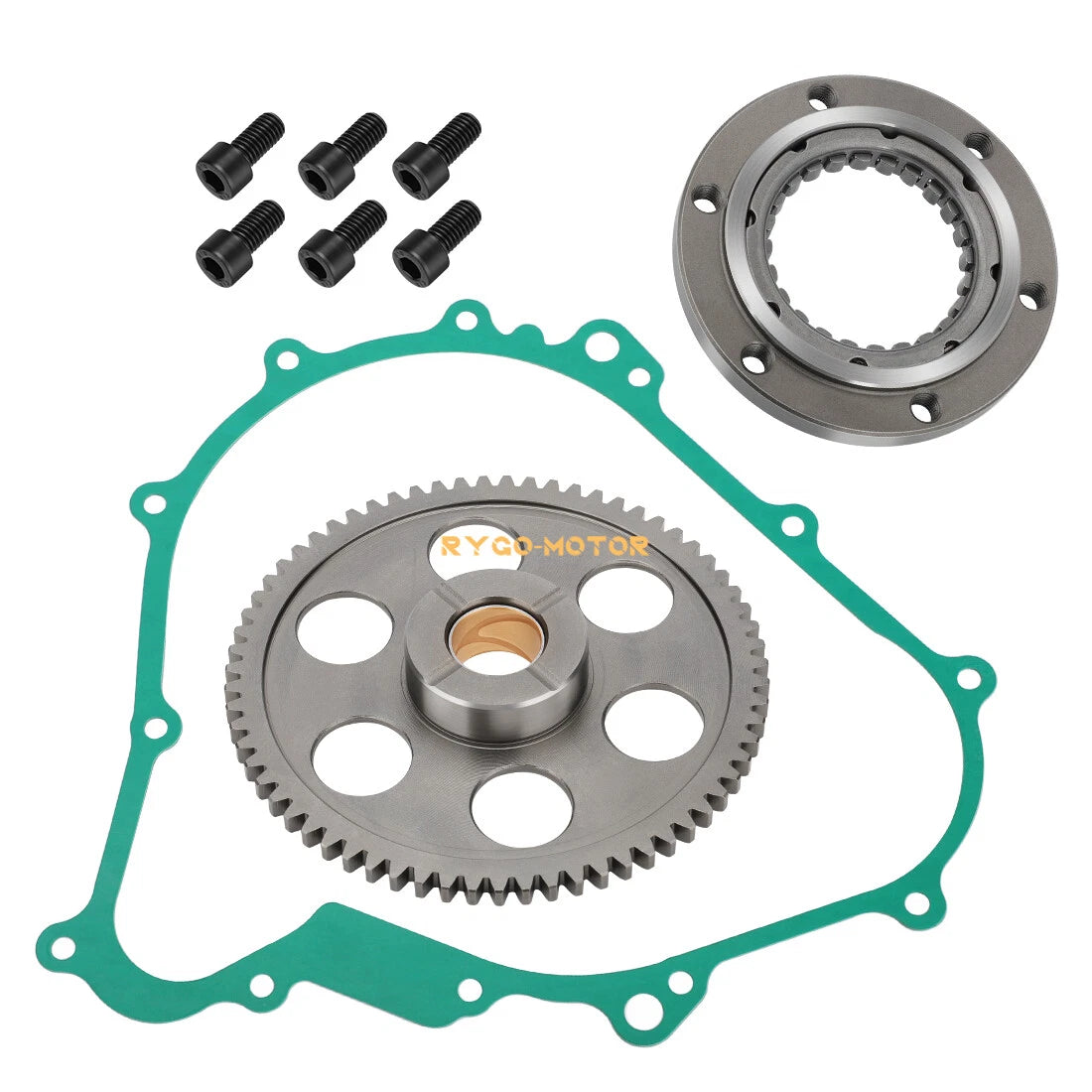 Starter Clutch One Way Gear Bearing Gasket for Yamaha YFM450 Wolverine (2006–2010)