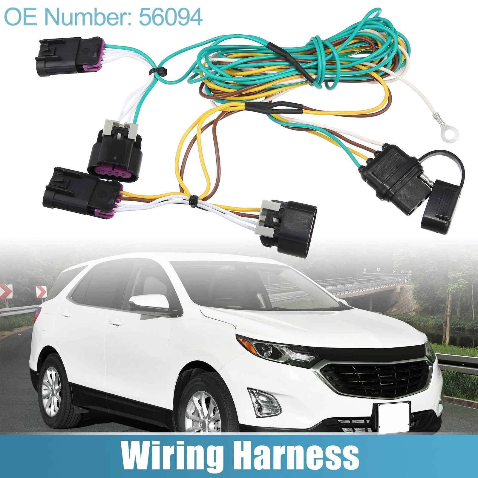 4 Pin Trailer Wiring Harness Replacement Set for GMC Terrain (2010–2012)