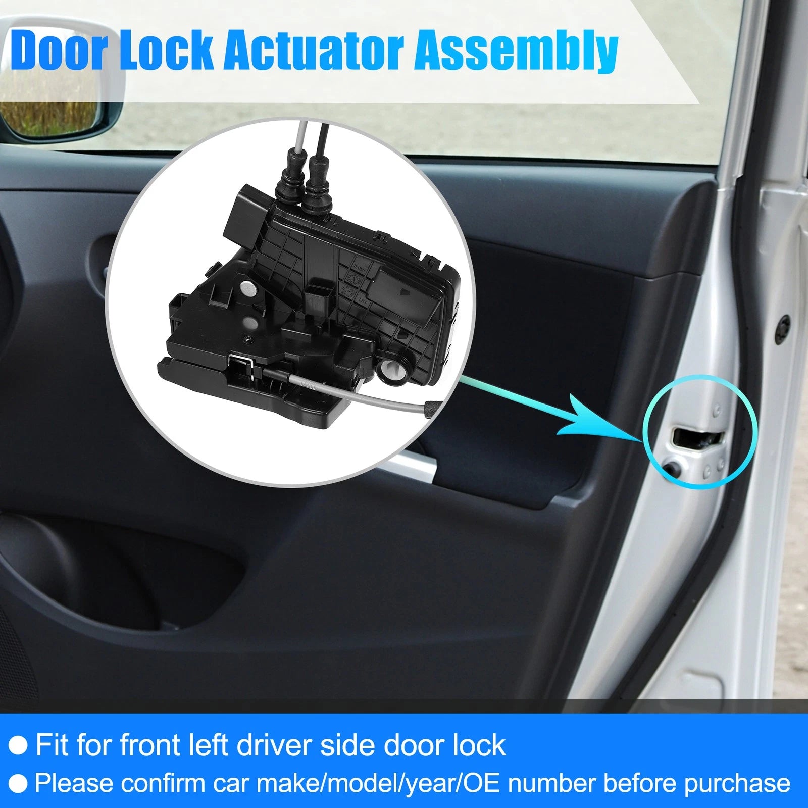 Front Left Door Lock Latch Actuator for Hyundai Elantra (2017–2020)