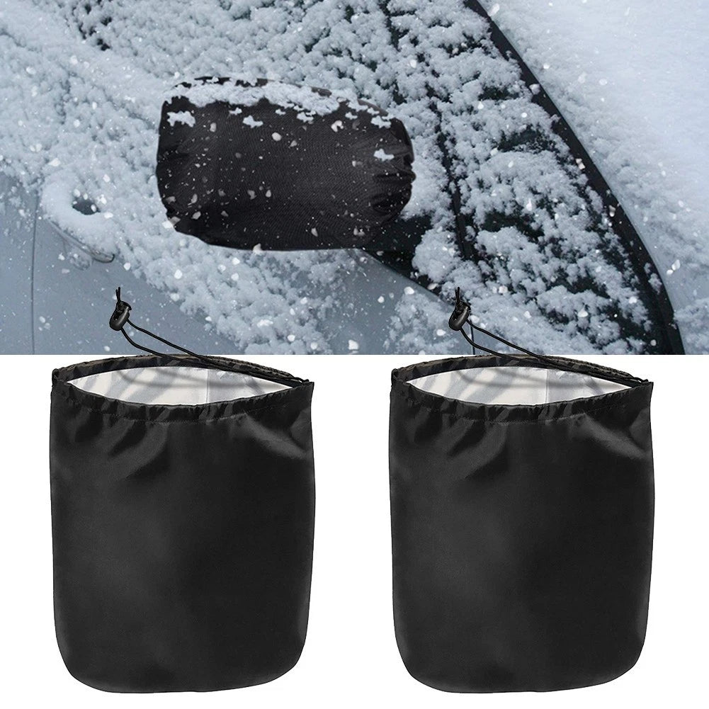 2X Car Side Mirror Covers for Winter Protection (Universal Fit)