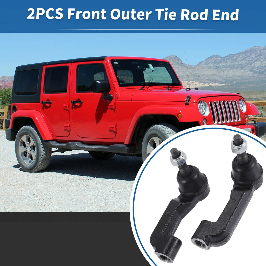 2pcs Front Outer Tie Rod End Links for Jeep Liberty (2008–2012) No. ES800412/ES800413