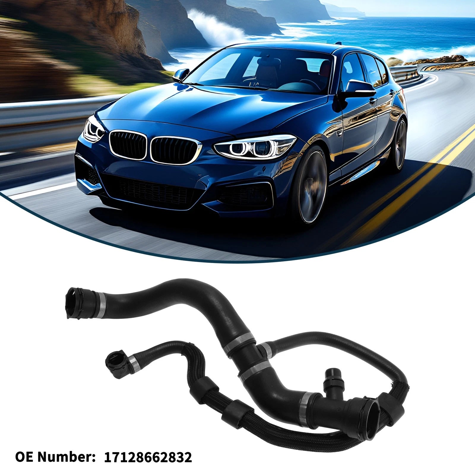 Radiator Hose Replacement for BMW 1 Series (2015–2019) Rubber Coolant Pipe
