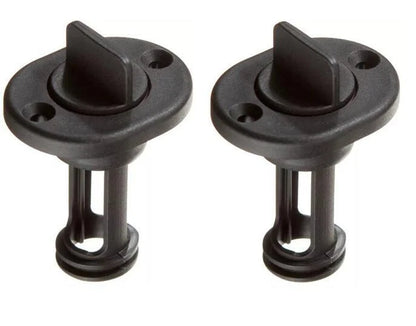 2pcs Retained Screw Type Nylon Drain Plug for Boats - Fits 1 Inch Diameter Hole