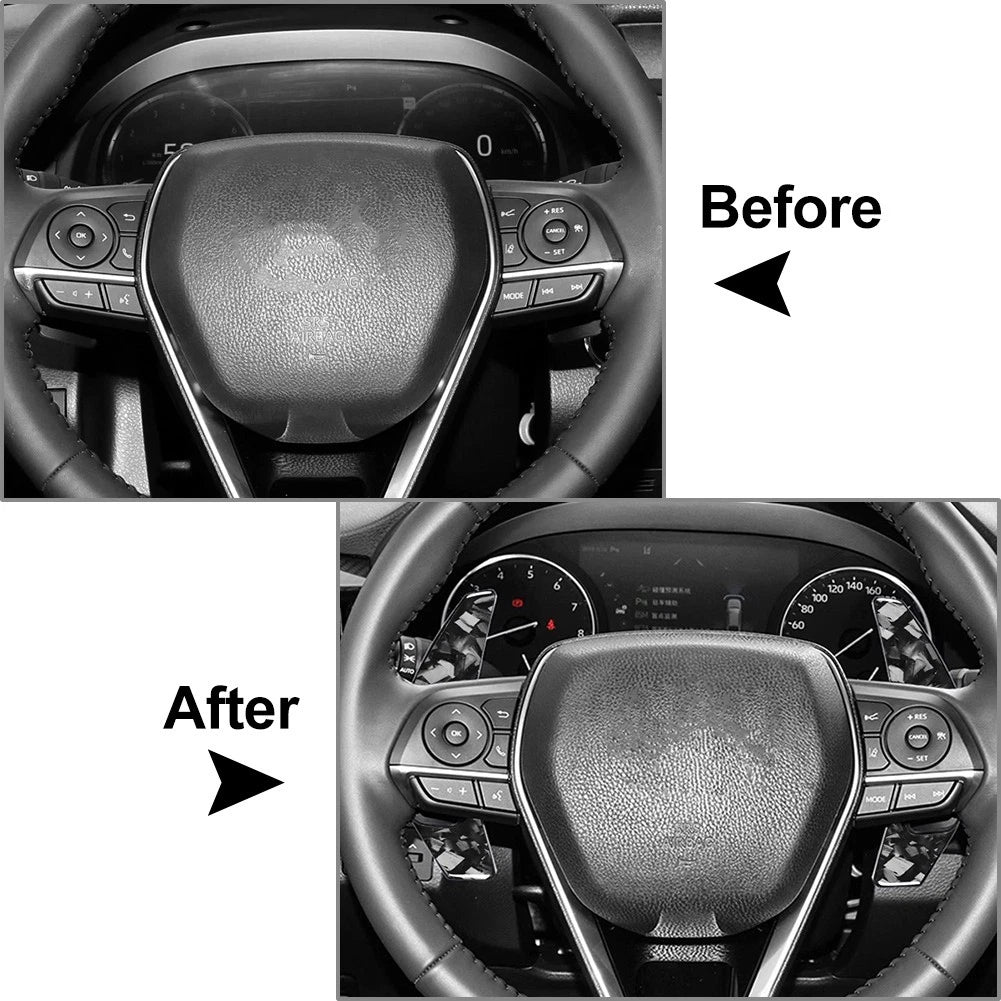 Steering Wheel Shift Paddle Extensions for Toyota Reiz Camry Corolla RAV4 (2007–2021)