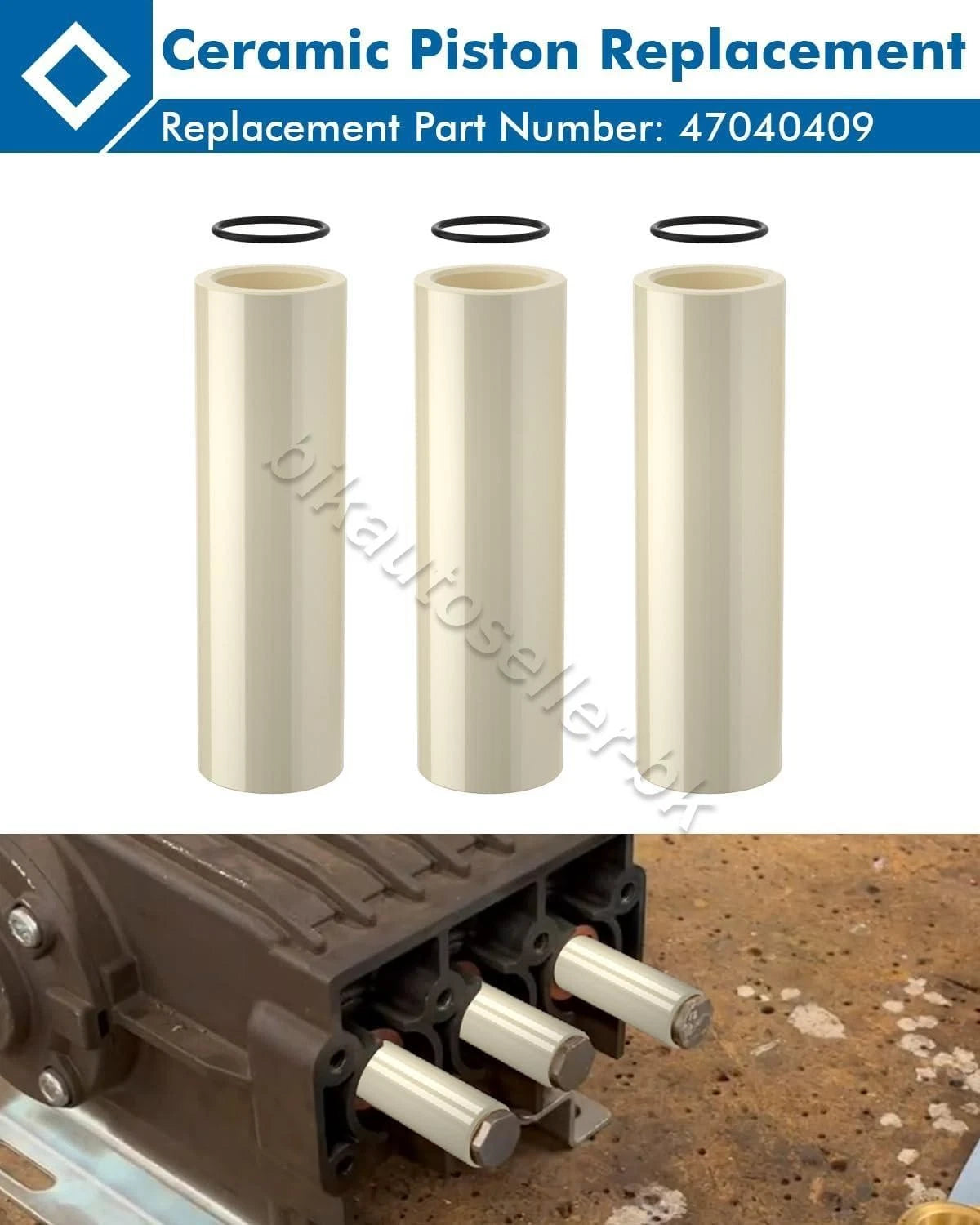 3X 47040409 20mm Ceramic Piston for General Pump Interpump GP