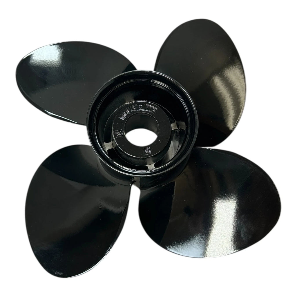 4-Blade Aluminum Black Propeller for Mercury 11P (Missing Hub Kit)
