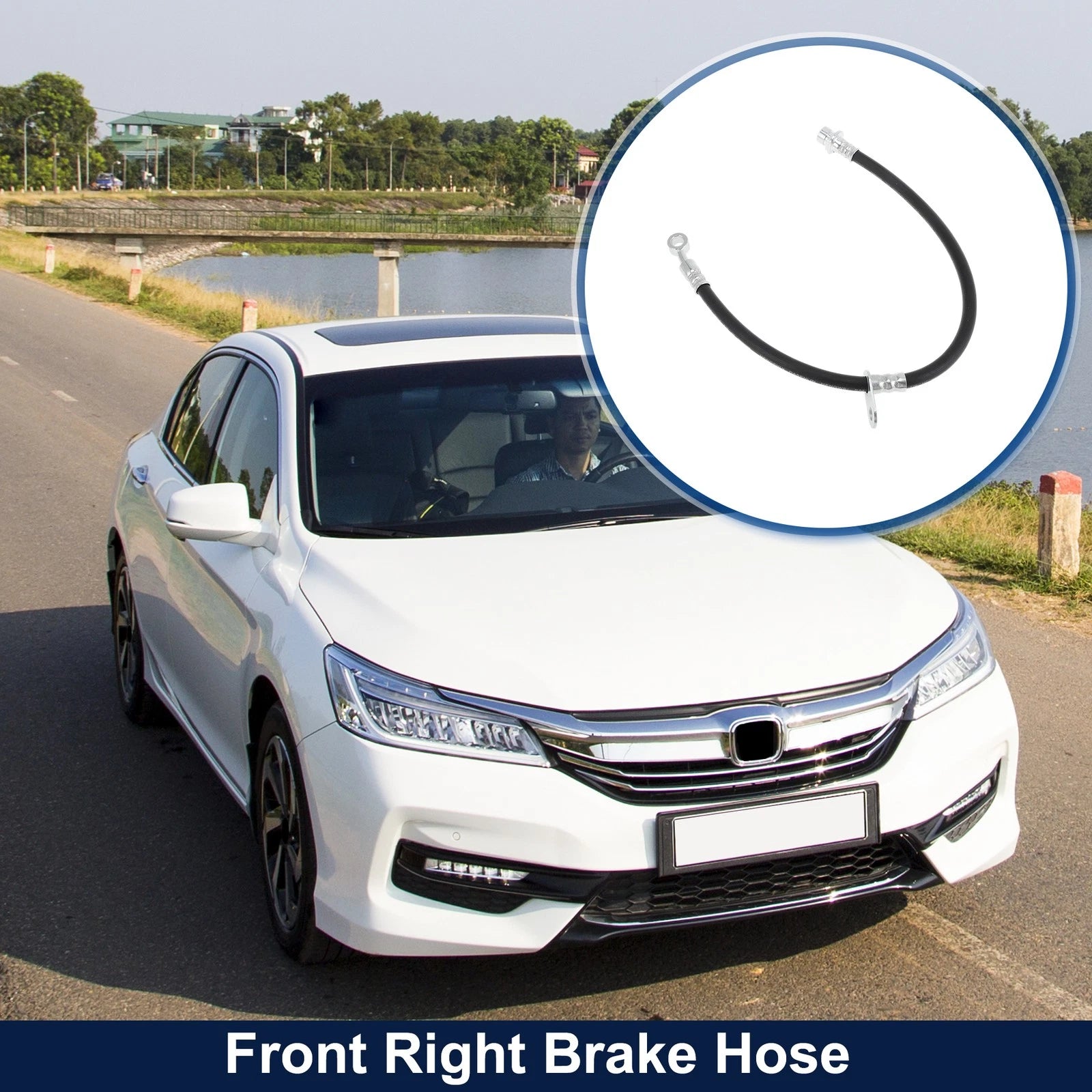 Front Right Brake Hose for Honda (2003–2008)