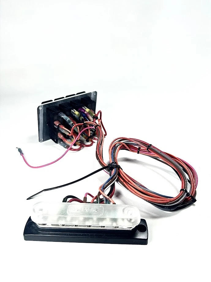 4 Switch Boat Switch Panel, Marine, 5 3/4in x 3 1/4in