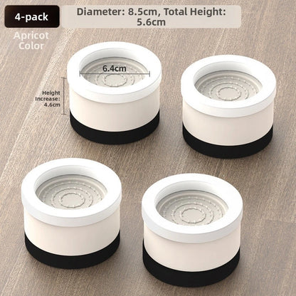 4X Rubber Furniture Support Pads - Adjustable Stackable Non-Slip