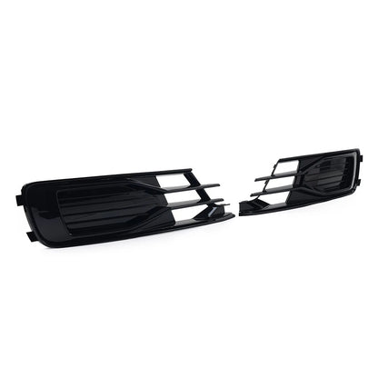 Front Lower Bumper Grille Fog Light Grill Cover for Audi A6 C7 (2014–2018)