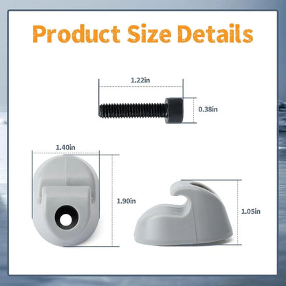 2Pcs Sun Visor Clips for Peterbilt (S16-1023-661, F01377-2)