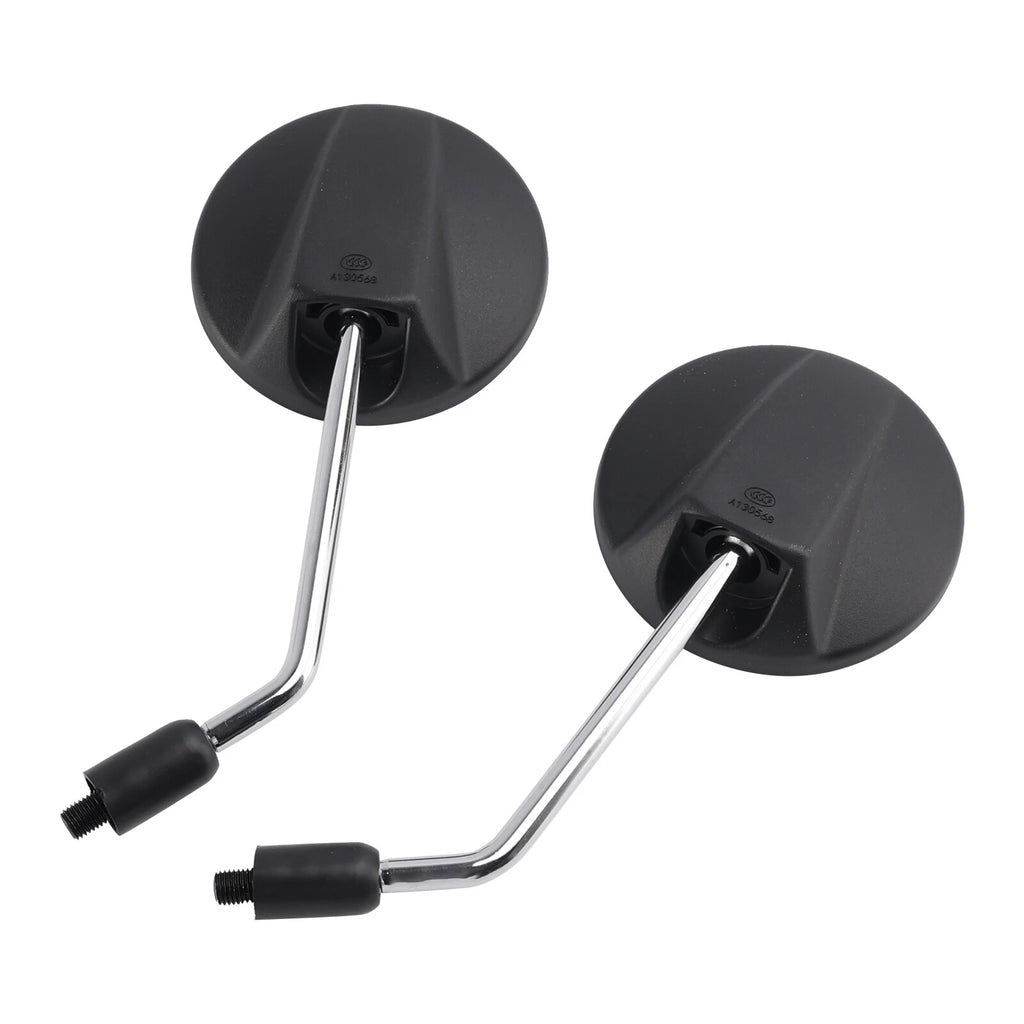Black M10 Mirrors Set of 2 for Kawasaki KLX 110 125 C 250 S 2010–2017 KLX 230 2020–2021