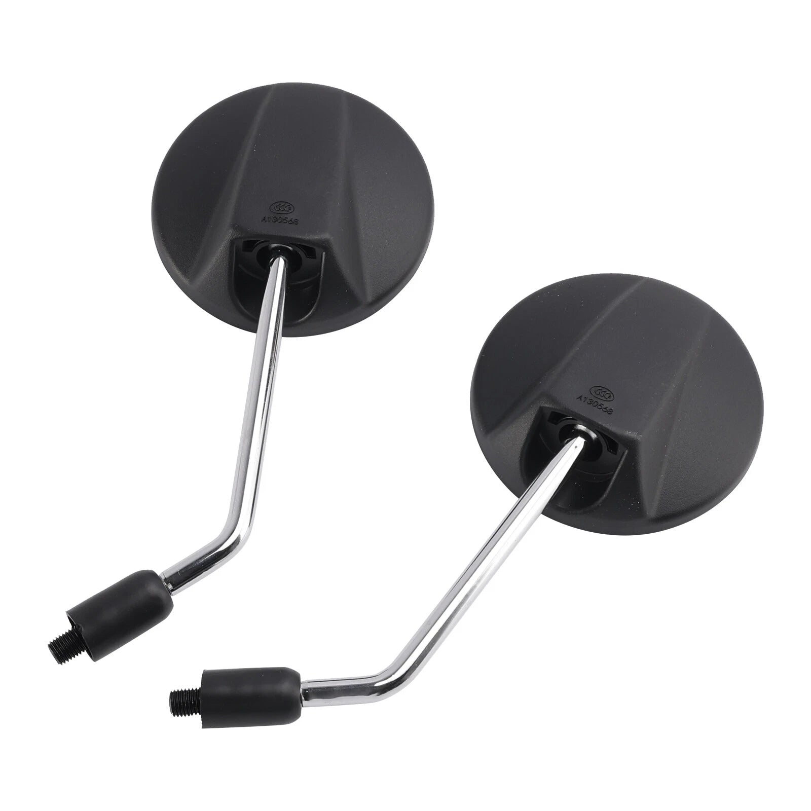 Black M10 Mirrors Set of 2 for Kawasaki KLX 110 125 C 250 S 2010–2017 KLX 230 2020–2021