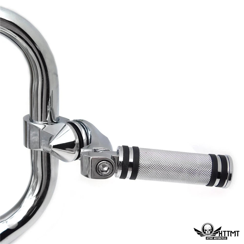 Chrome 2.5" Short Foot Peg Kit for Harley Davidson SuperLow 1200T (2014–2017)