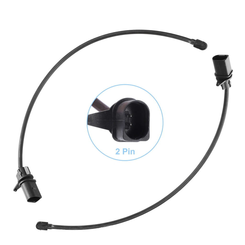 2X Front Brake Pad Sensor for Audi A4 A5 A6 A8 (Plastic Rubber)