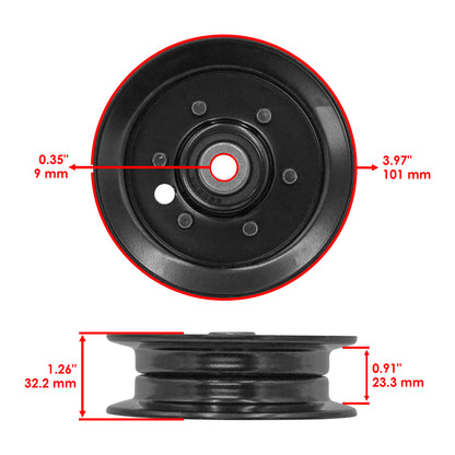 Drive Flat Idler Pulley Replacement for White FST 14 Outdoor Truck (2010–2013)