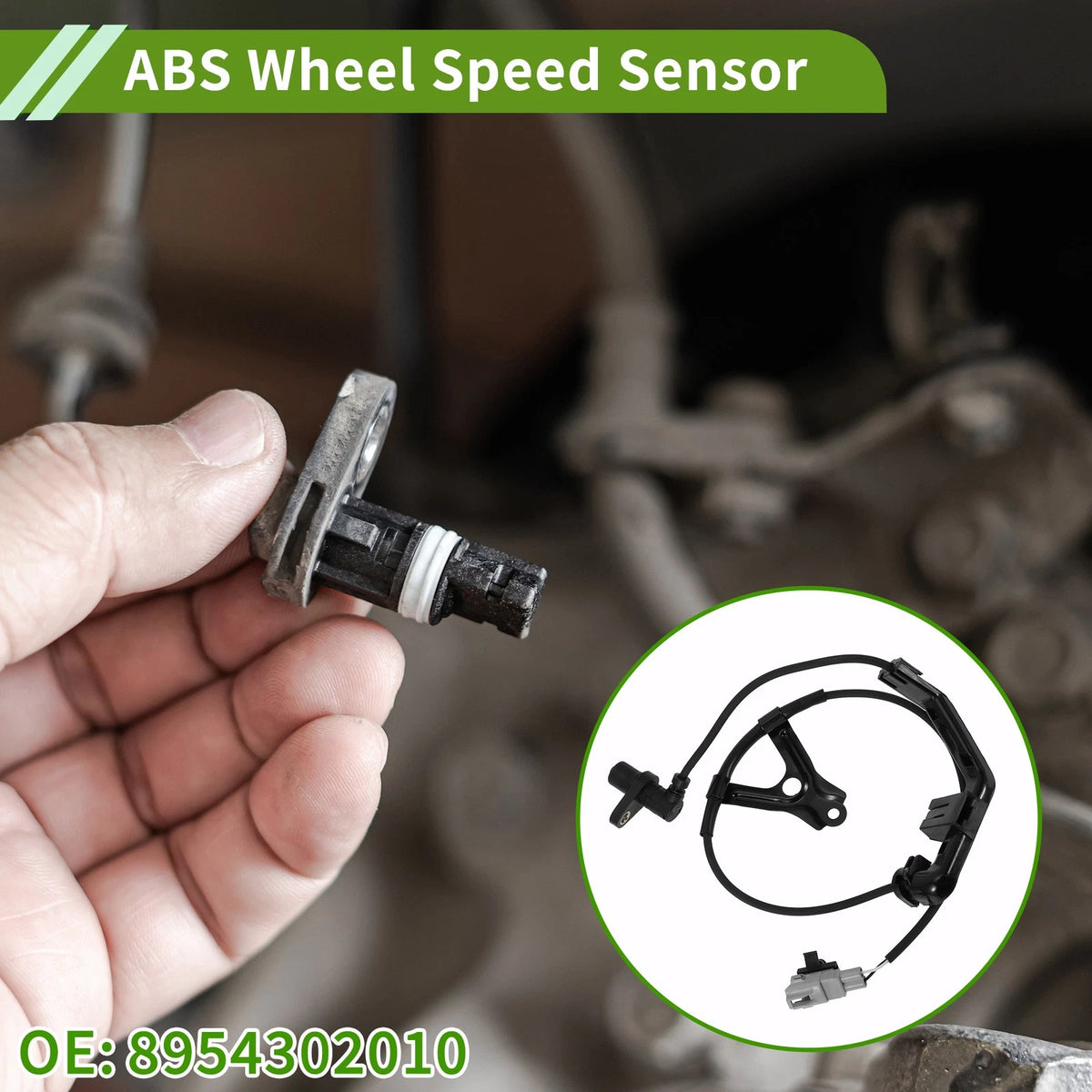 ABS Wheel Speed Sensor Front Left Replacement for Toyota Corolla (2011–2018)
