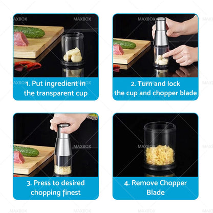 Garlic Chopper Stainless Steel 304 for Universal Use