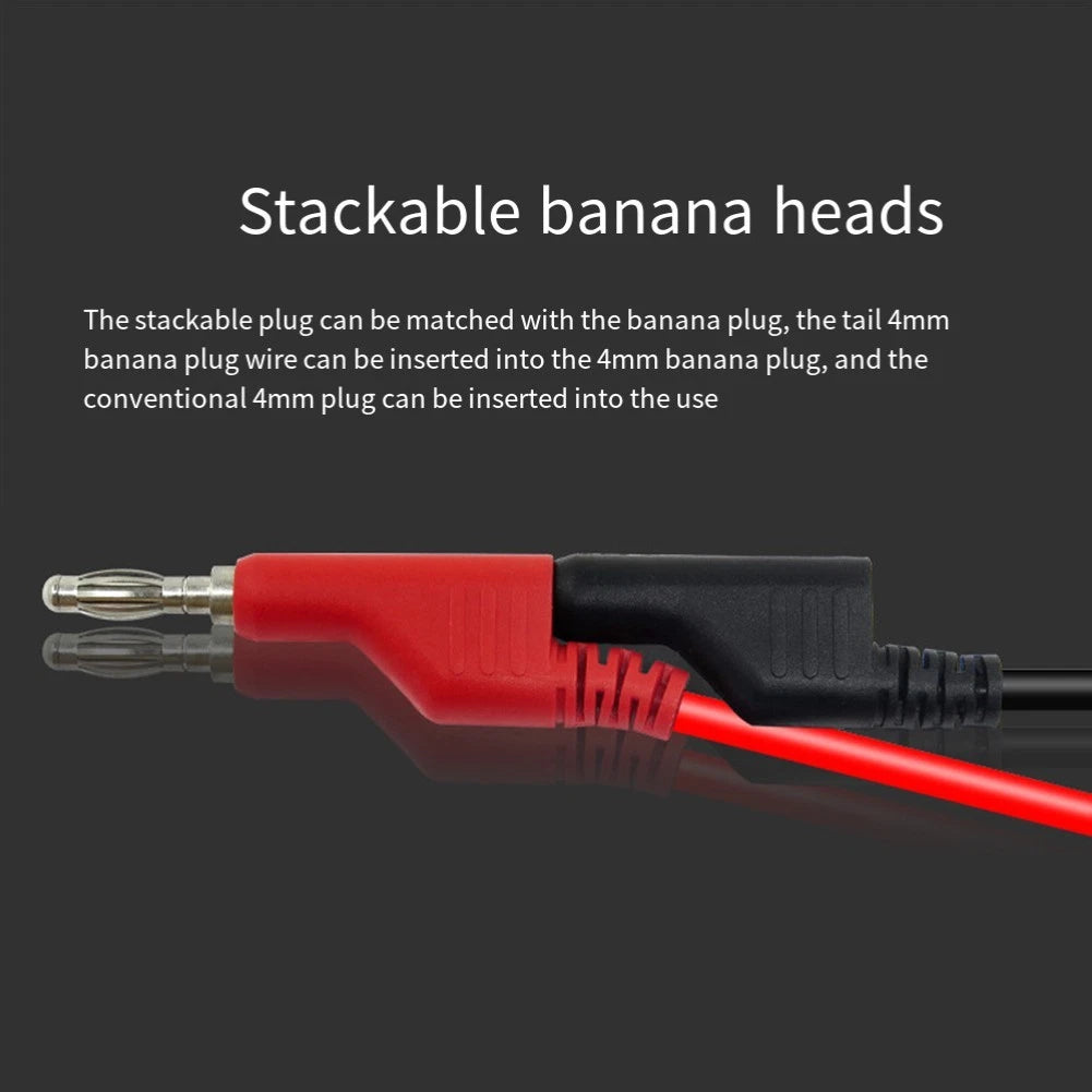 Test Cable Set of 6 for Automotive Testing with Crocodile Clips
