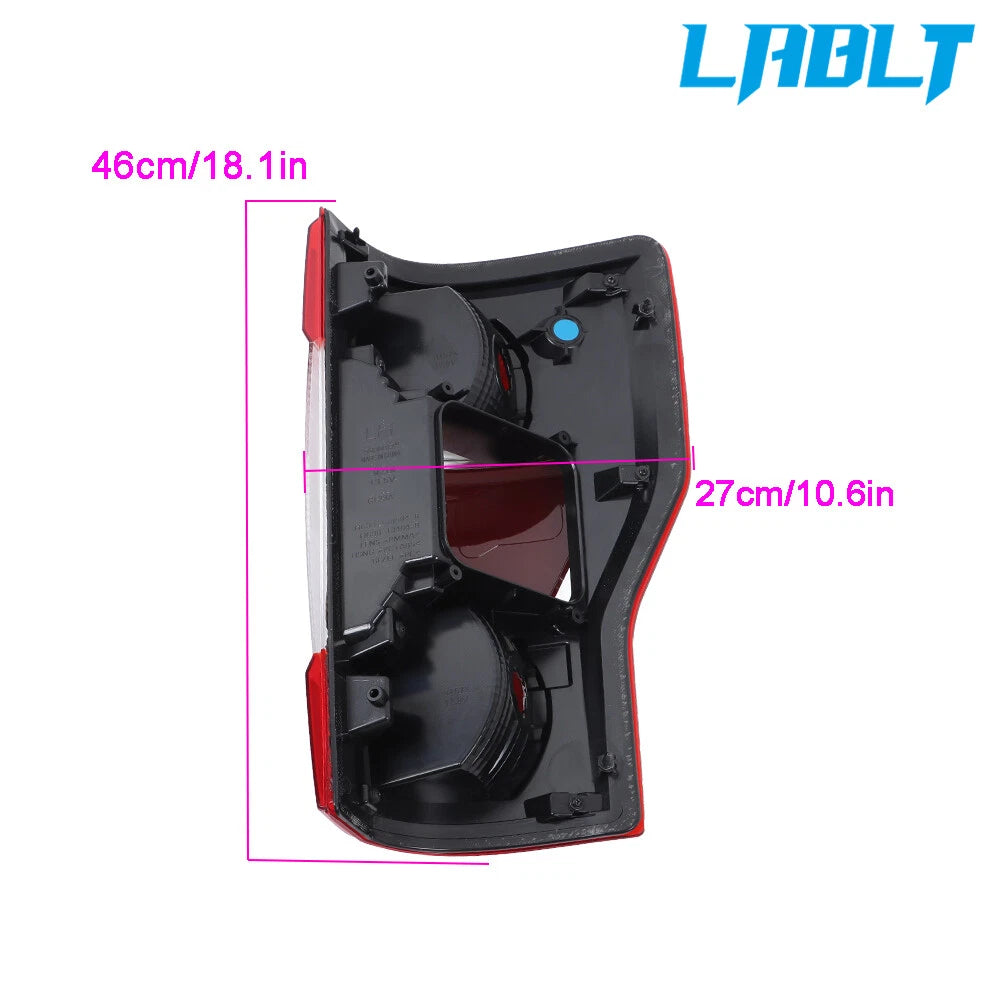 LABLT Driver Left Tail Light w/ Blind Spot Non-LED for Ford F250 F350 (2017–2019)